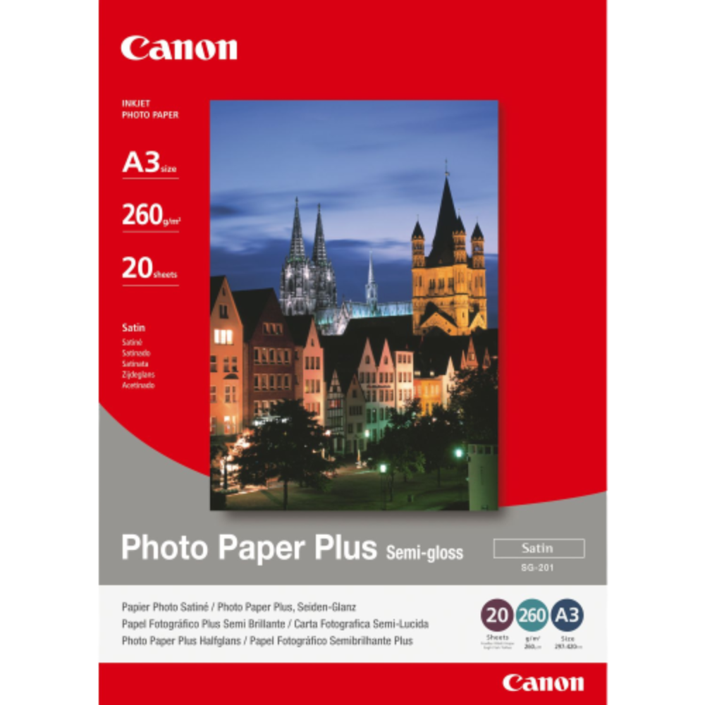 Canon polusjajni foto-papir SG-201 A3 20 listova