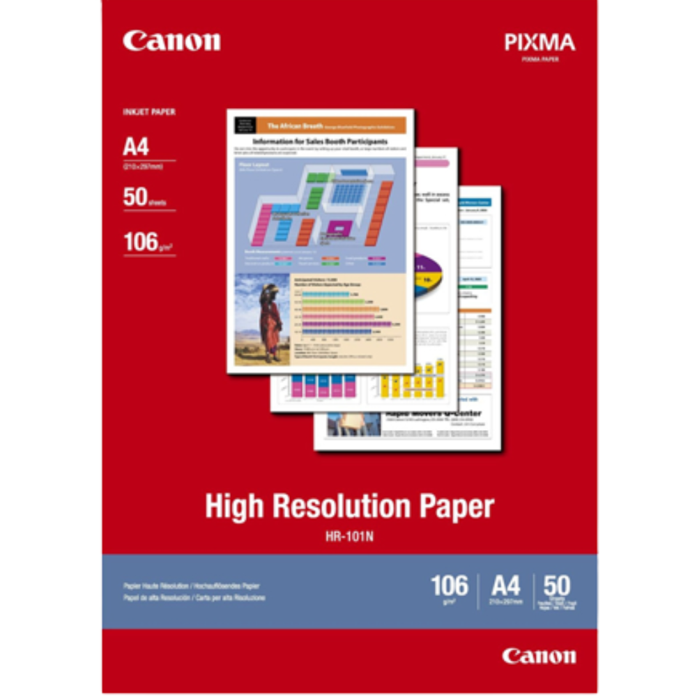 Canon high resolution papir za ispis visoke razlučivosti gramaže 106g/m2 u pakiranju od 200 listova.