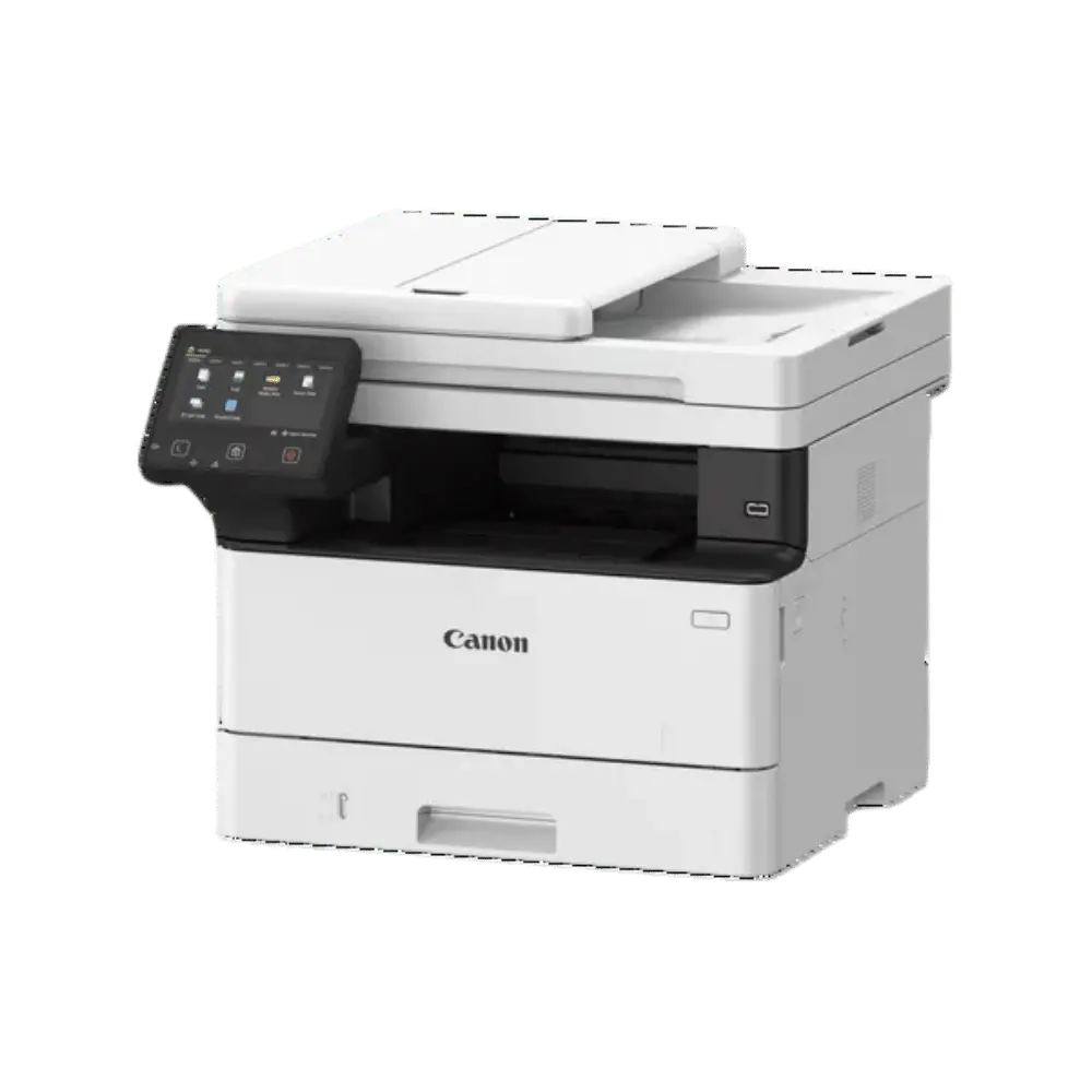 Uredski multifunkcijski printer MF461dw s crno-bijelim ispisom.