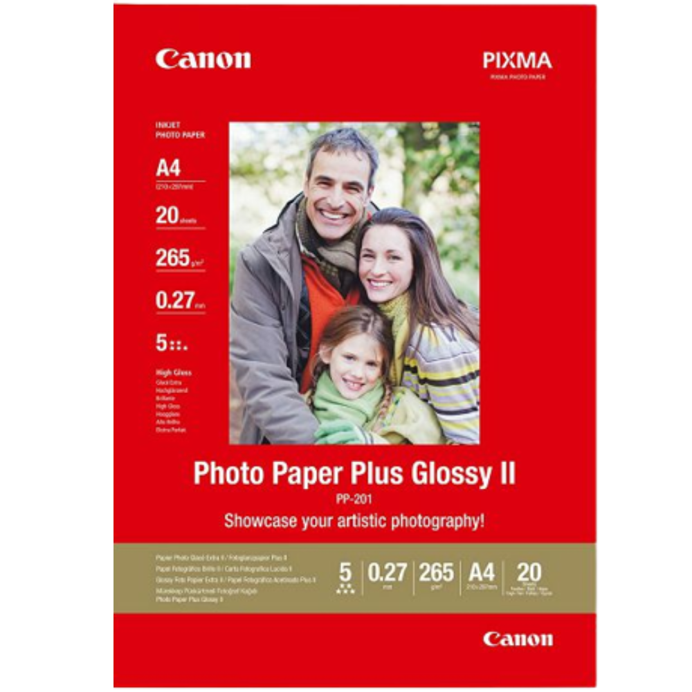 Canon glossy photo-paper PP-201 A4 formata 20 listova.